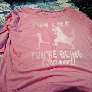 Pink workout shirt